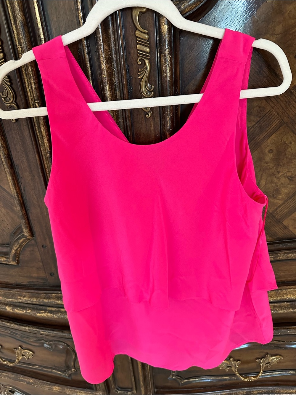 Trina Turk hot pink silk top